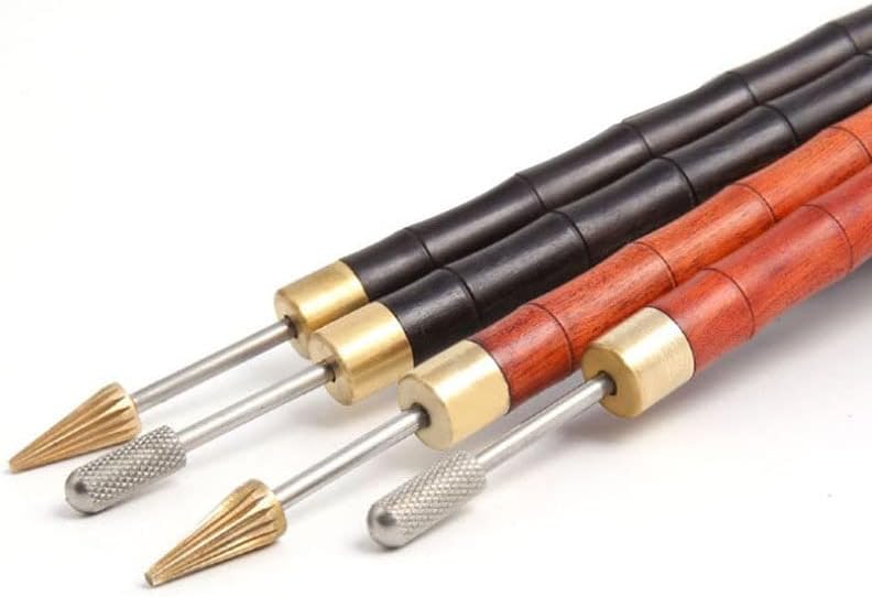 כלי מלאכת עור DIY מתכת קצה עליון עט גל גלגל עור מקצועי ציור שמן שמן ציור עט עט אספקת ציוד | | - -